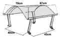 Schornsteinabdeckung -klappbar- 700mm x 670mm